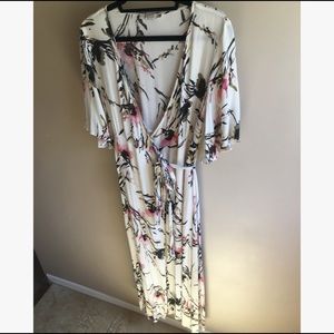 The Room by Ark Co Floral Wrap Maxi Dress